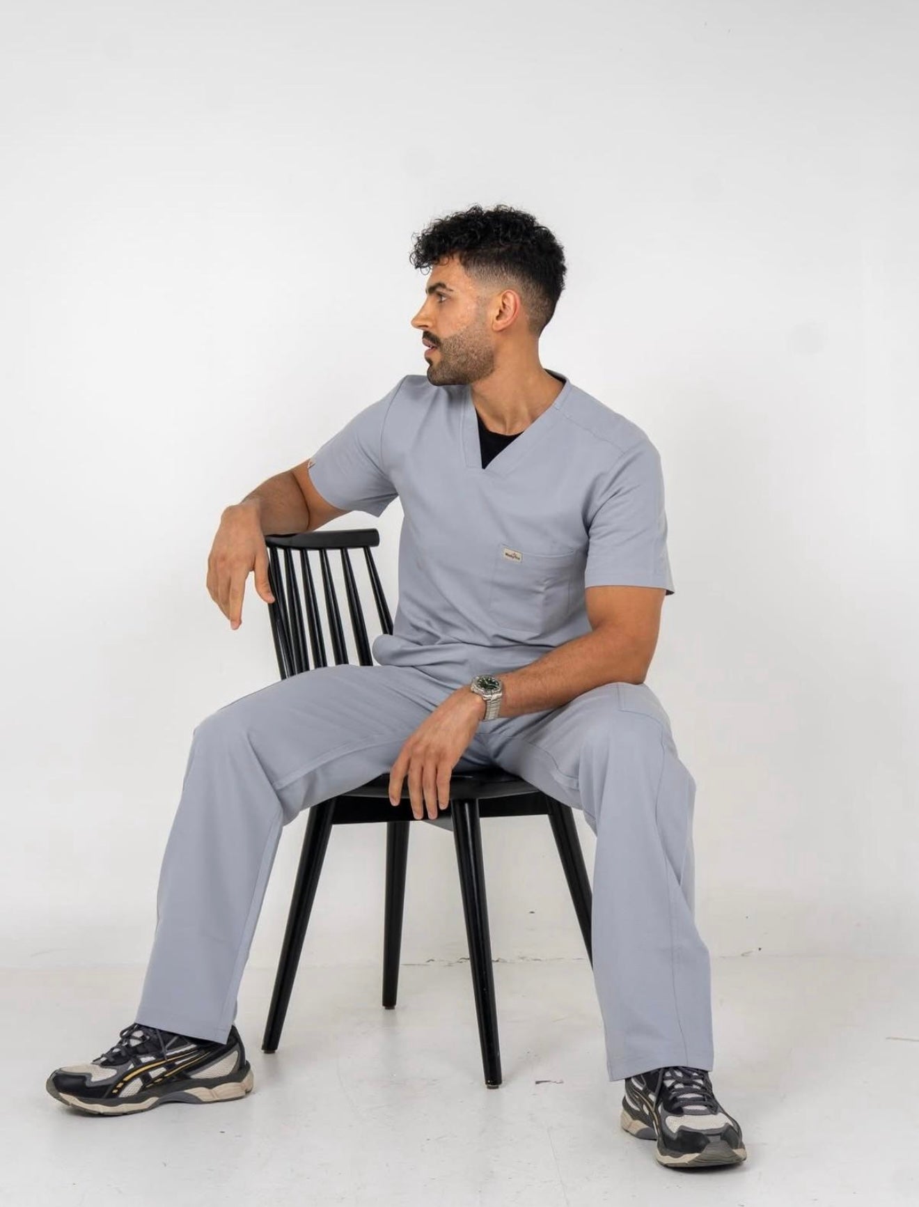 Men's Short Sleeve Scrub Top