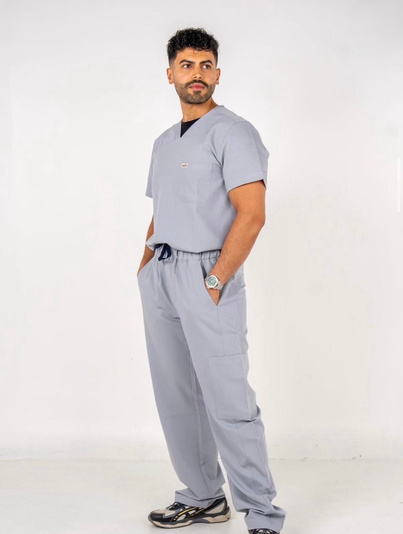 Men's Short Sleeve Scrub Top