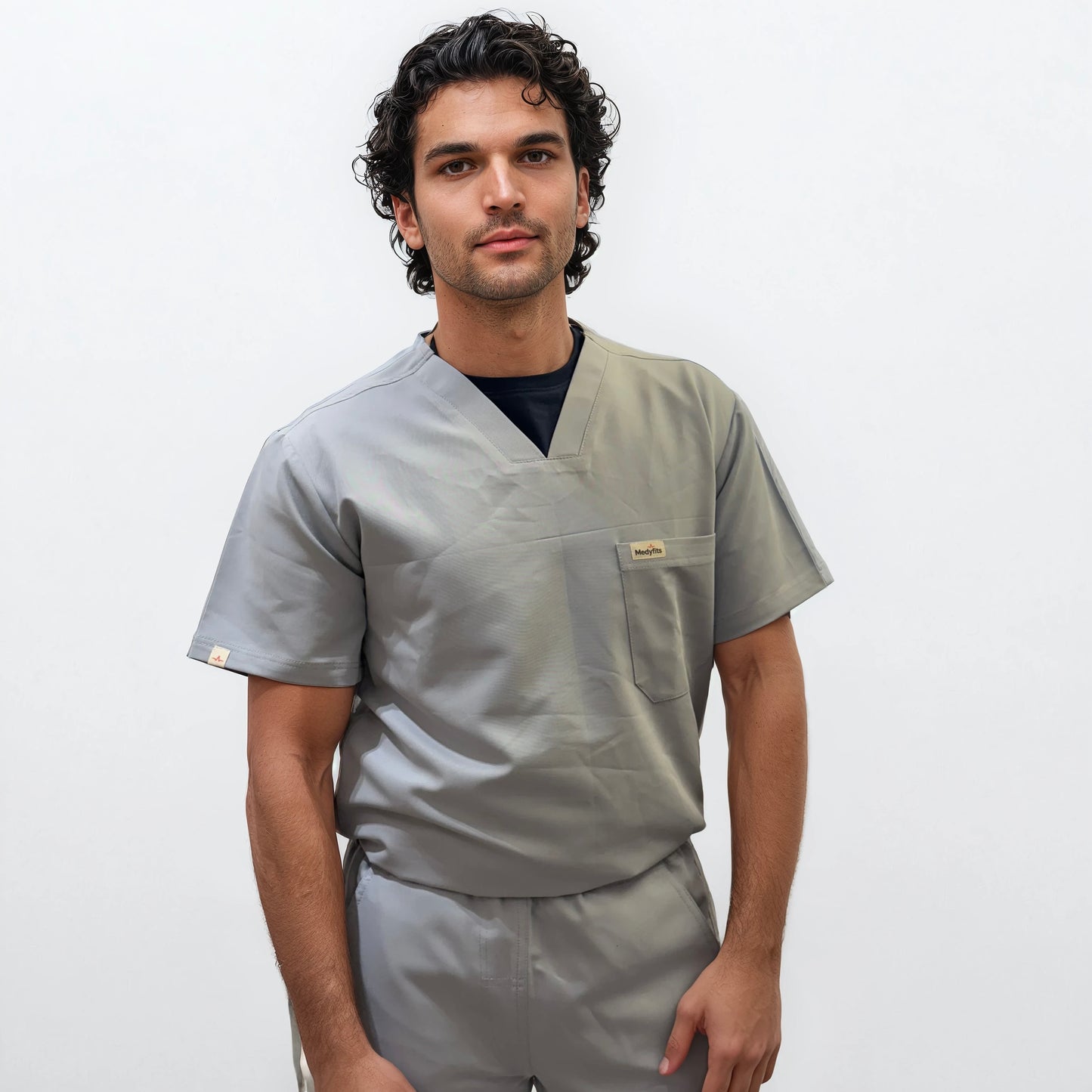 Men's Short Sleeve Scrub Top